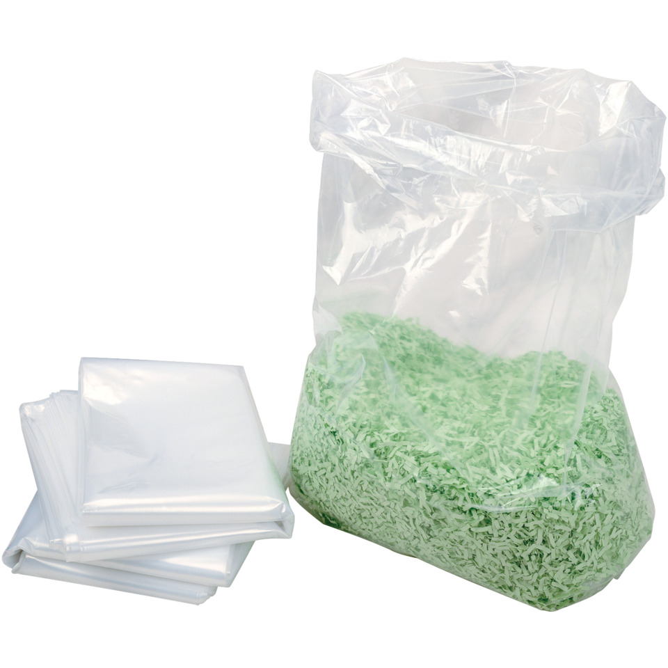 Schnittabfälle, Grasgrün Papiertaschen, Kunststoffbeutel, Schreddermaterial, Schlitzstreifen