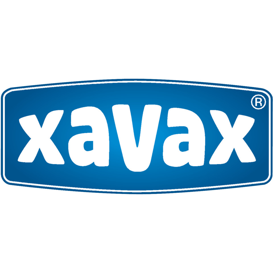 logo, branding, Xavax, blaues oval, Wortmarke
