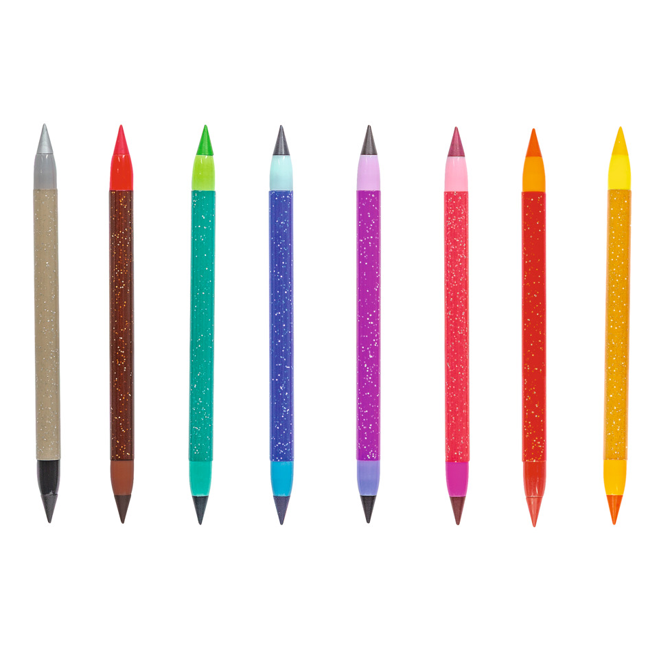 buntstift, buntstift-set, glitzer, farbige stifte, minenstifte