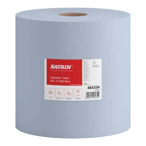 Wischtuch Rolle XXL, 3-lagig, blau KATRIN 485205