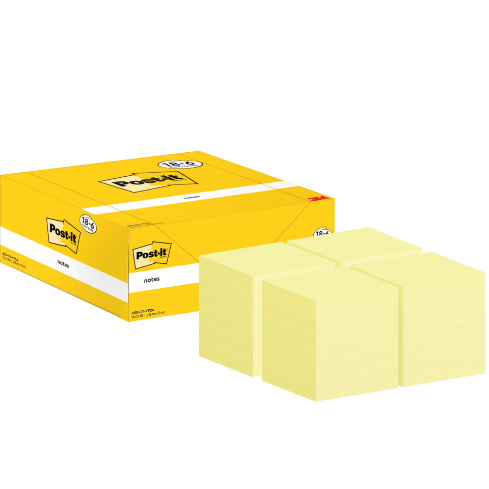 Post-it Notizen, Klebepunkte, Gelb, Notizzettel, Boxen-Set
