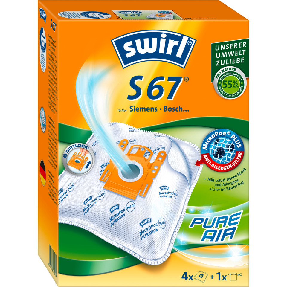 Waschmaschinenreiniger, Spülmaschinenreiniger, S67, Filtration, Packs 4x + 1x