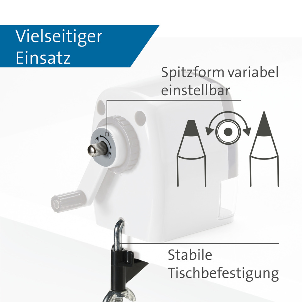 Nähmaschine, Stichform, Tischbefestigung, variable Einstellung, Stabile Befestigung