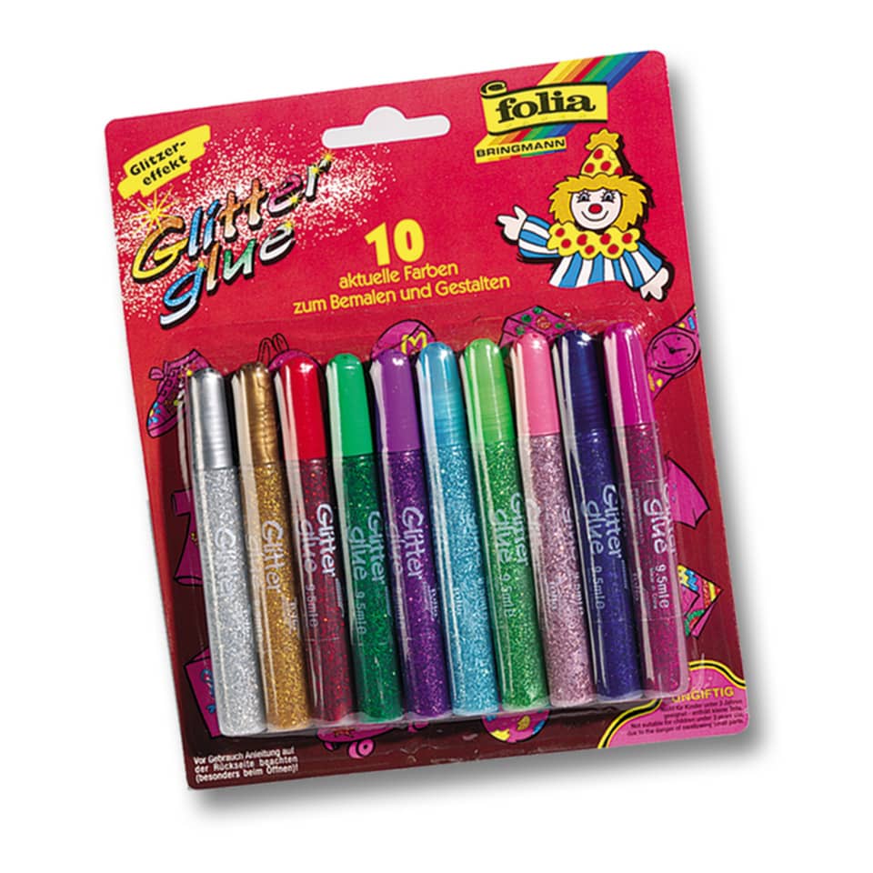 Glitterstifte, Glitzerstifte, Kunstset, Kugelstifte, Kinderbastelset