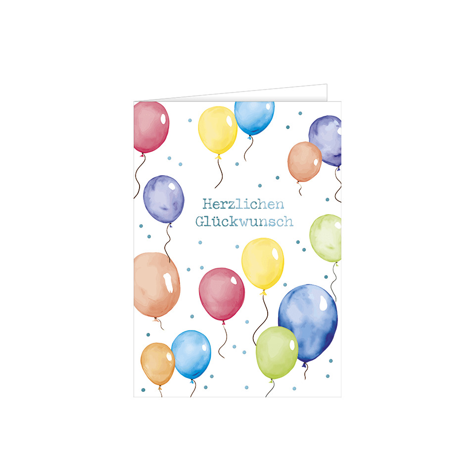  Ballons,  Grußkarte,  Feier,  bunt,  Ballon Muster