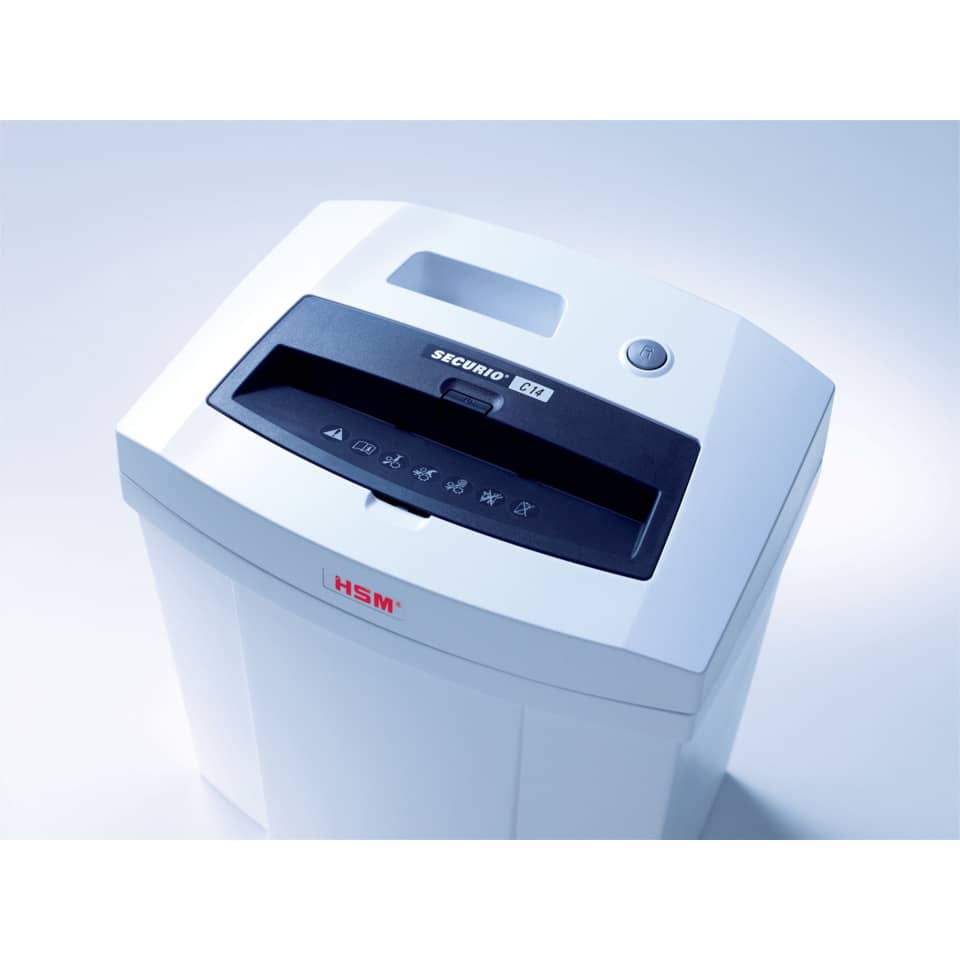 Schredder, Papiervernichter, Kassiertechnik, rechteckig, weiß