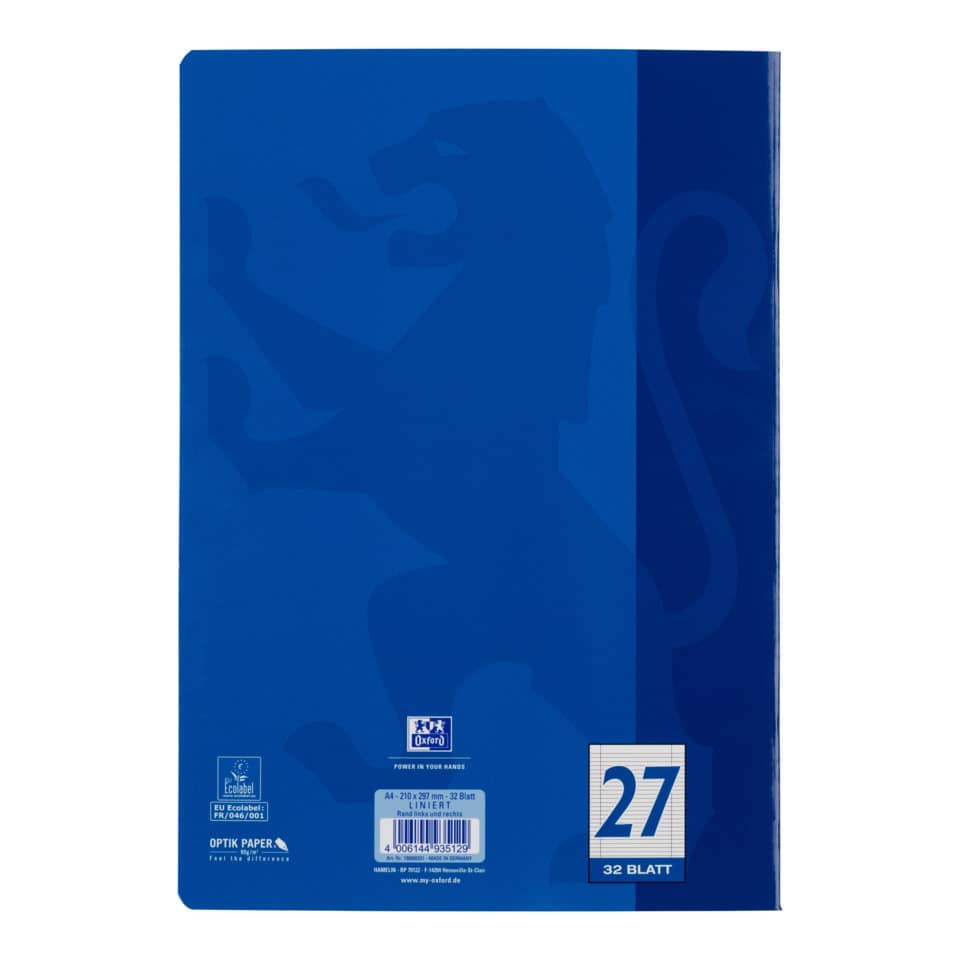 Ordner, Kunststoff, A4, Blau, 27 Blatt