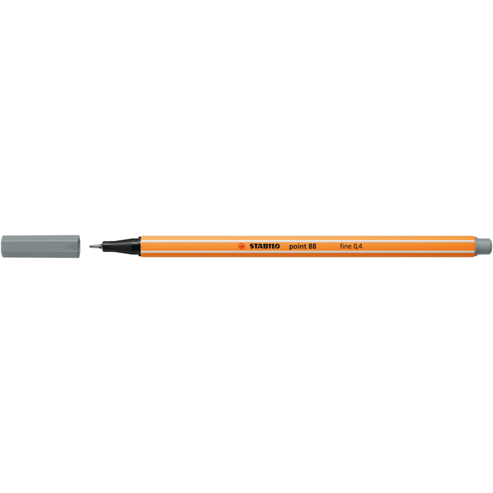 Marker, Permanent marker, Orange, Fine point, 0.4 mm