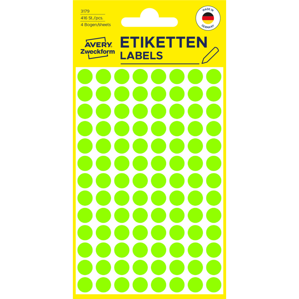 Etiketten, Labels, Aufkleber, Klebezettel, Punktsiegel