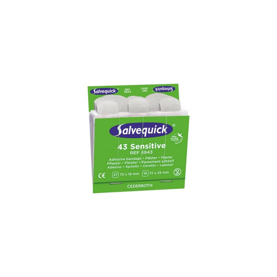 Pflaster Sensible, Allergiker, 6x43 Stück, weiß SALVEQUICK 6943