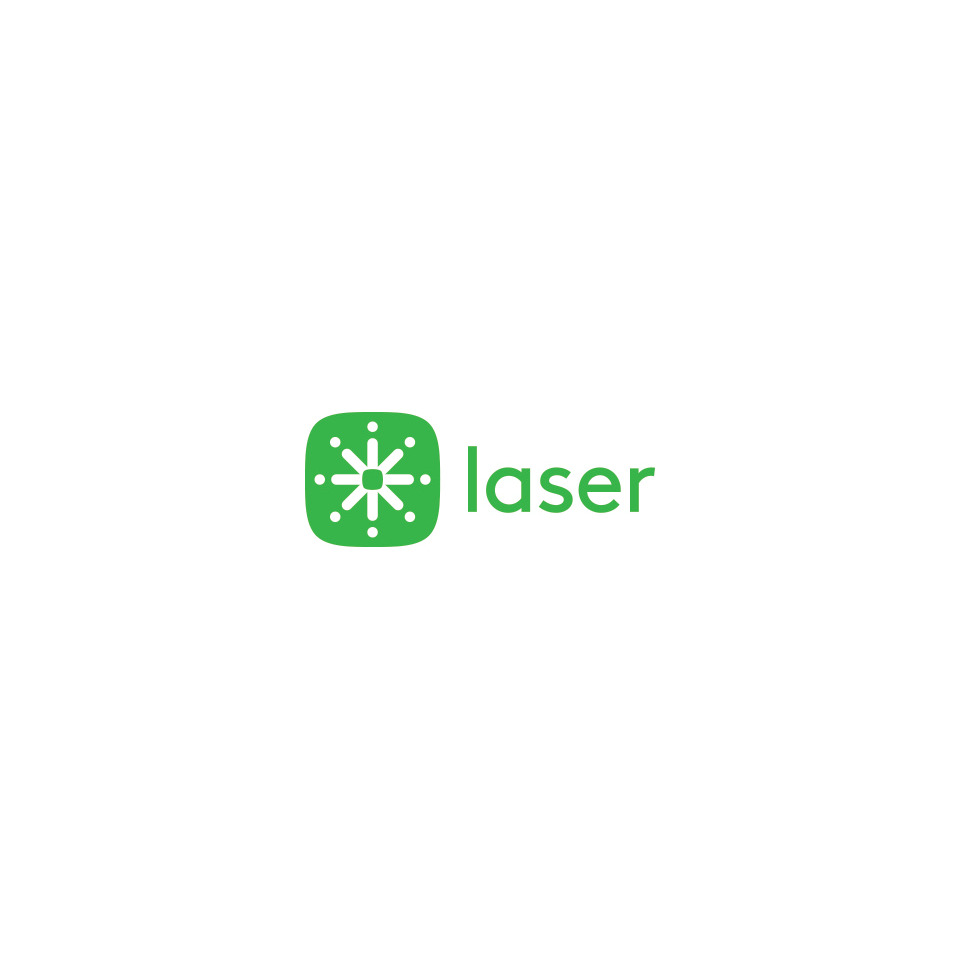laser, logo, grün, symbol, design