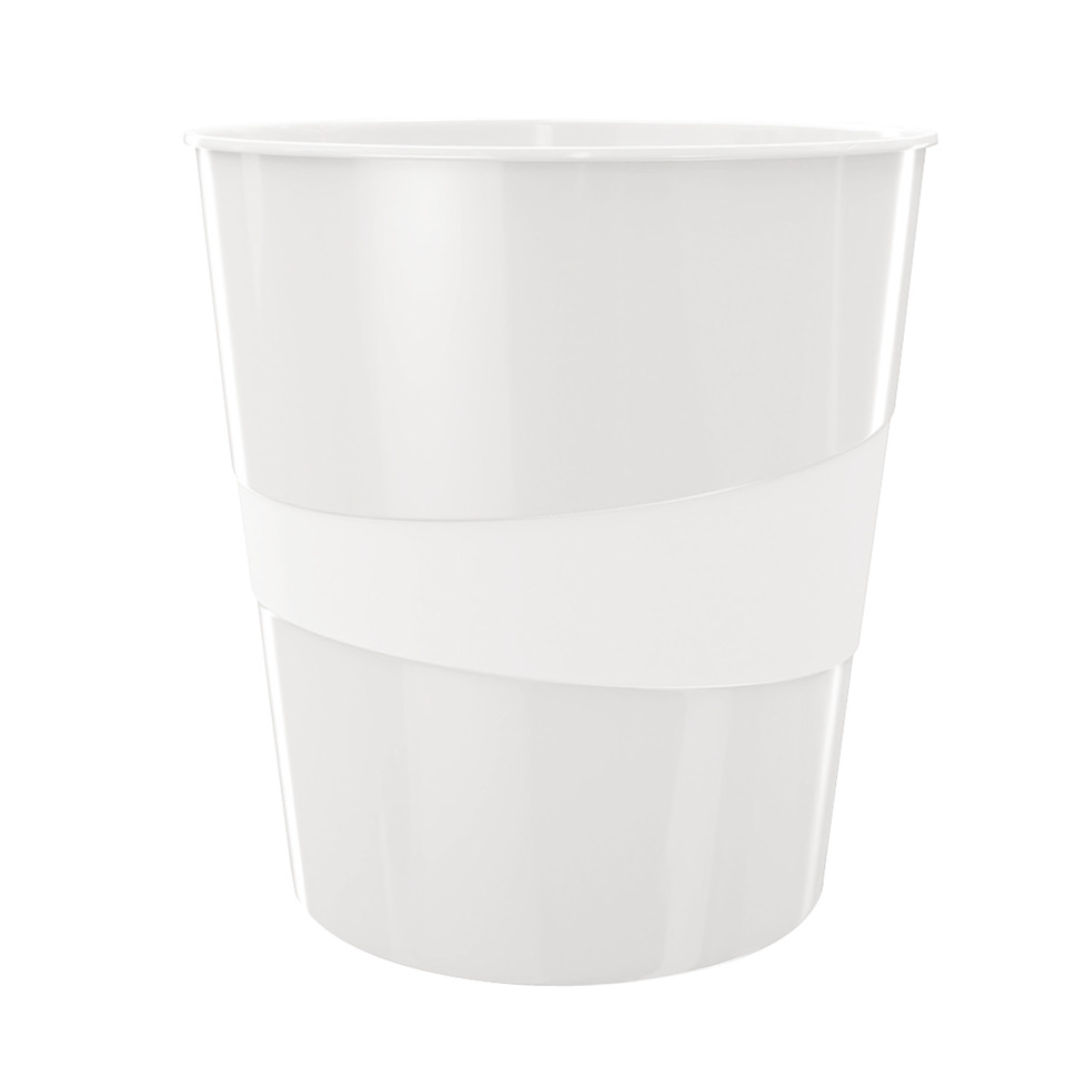 Becher, Becher aus Kunststoff, Weiß, Stapelbar, Linearer Look