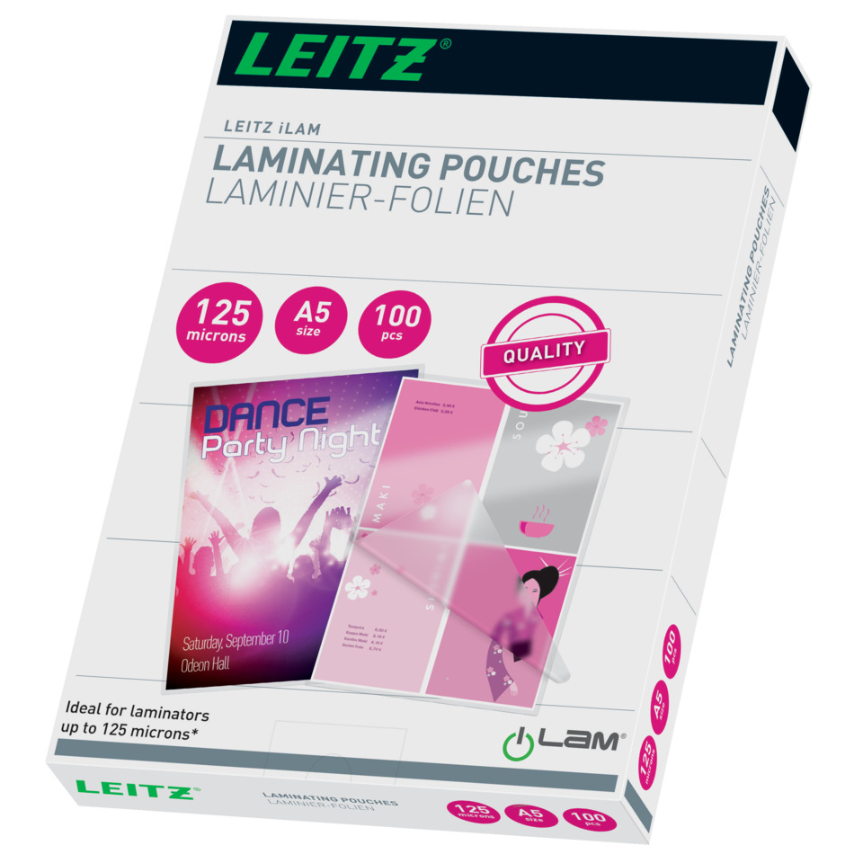 laminierbeutel, Beutel laminierung, 125 Mikron, A5 Größe, Laminate