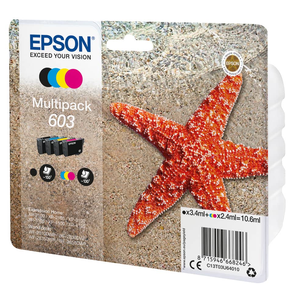 multipack, Tintenpatrone, EPSON, 150ml, Seestern