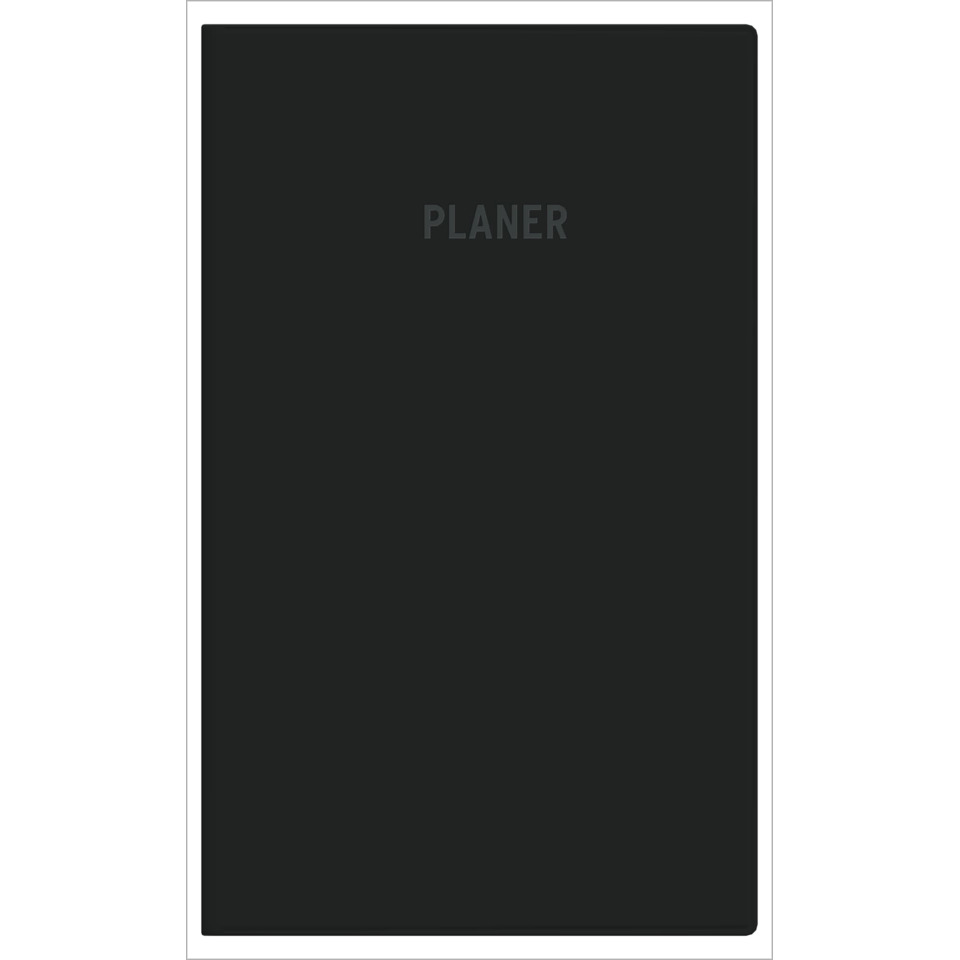 planer, notizblock, schwarz, rechteckig, groß