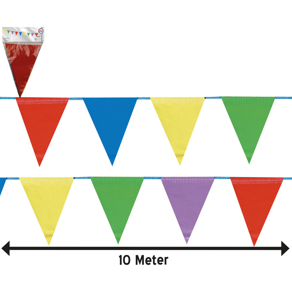 Deko-Girlande, Wimpelketten, Bänder, Bunt, Papierwimpel