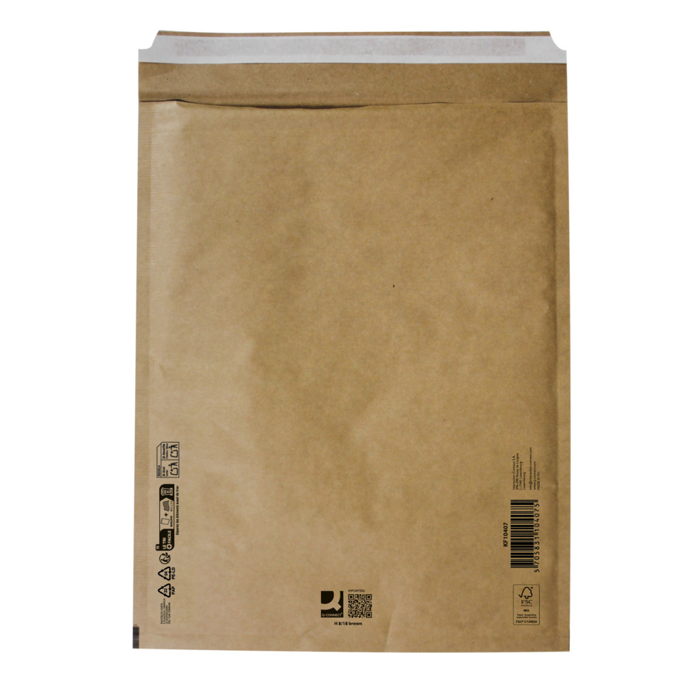 Bauchtasche, Paketbeutel, Kraftpapier, Versandtasche, Recyclebar