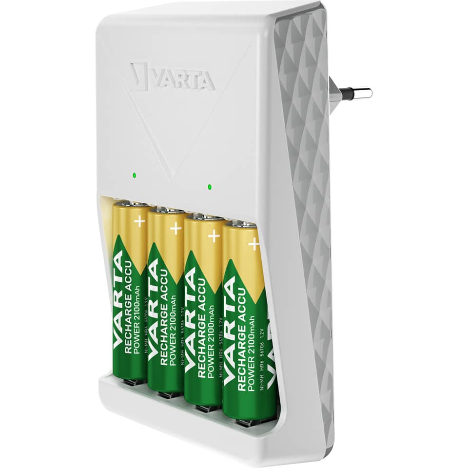 Batterien, AA, Ladegerät, 7er-Pack, USB-Port?