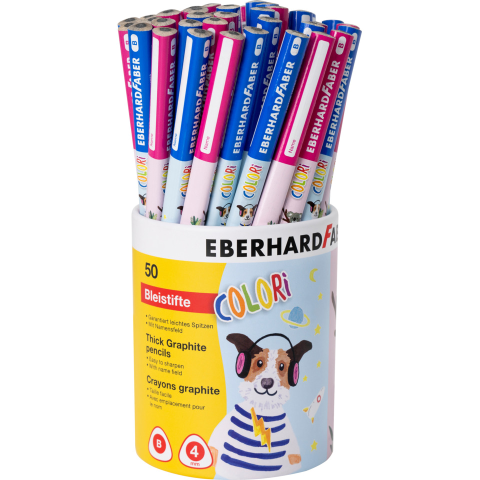 Bleistifte, Buntstifte, Graphitstifte, Schulbedarf, Kartonhalterung