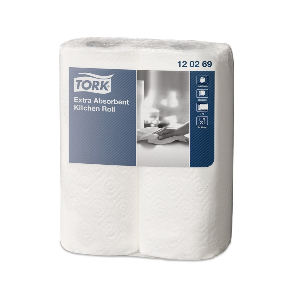 Küchenrolle, Putzrolle, Toilettenpapier, Extra absorbent, Zwei Rollen