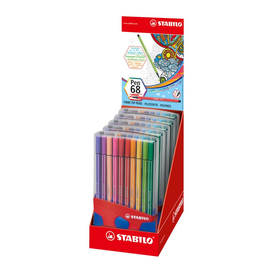 Marker pens, Farbpen, Filzstift, Stabilo, 6 color set