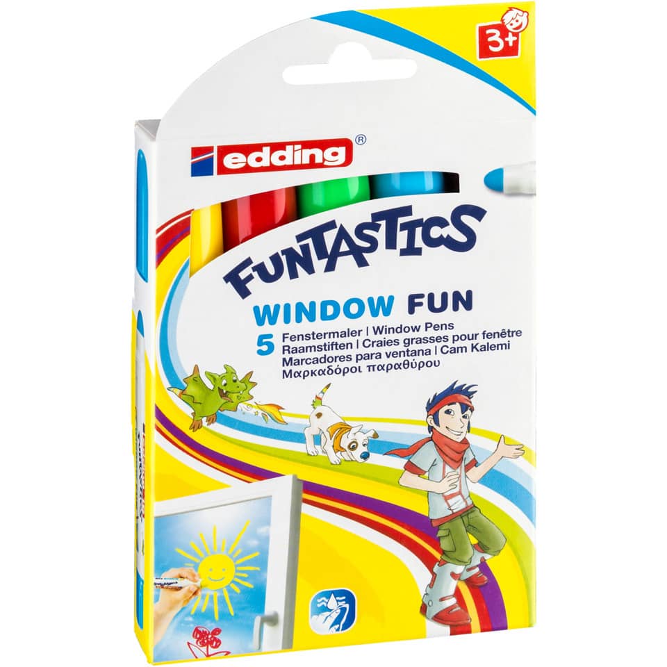 Fenstermaler, Window Pens, Funtastics, Kindermalstifte, Mehrfarbig