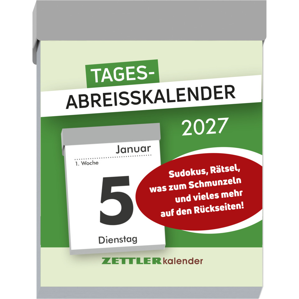 Kalender, Abreißkalender, Januar, Dienstag, Zettelkalender