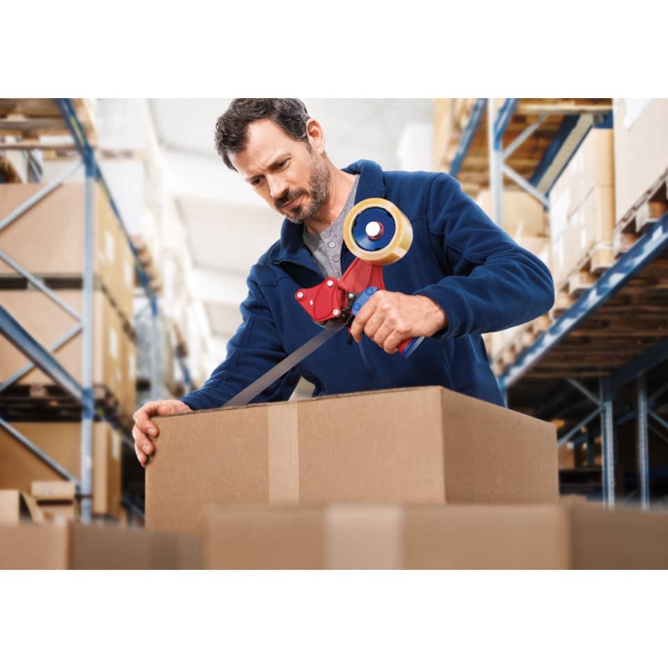 Person, Arbeiter, Kiste, Karton