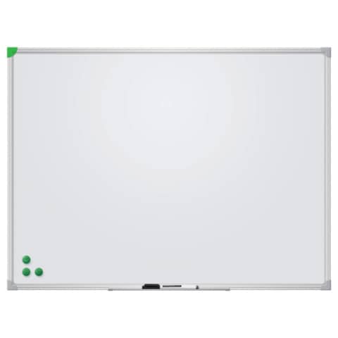 Whiteboard U-Act!Line® Emaille, Aluminiumahmen, 1800 x 1200 mm, weiß FRANKEN SC921218