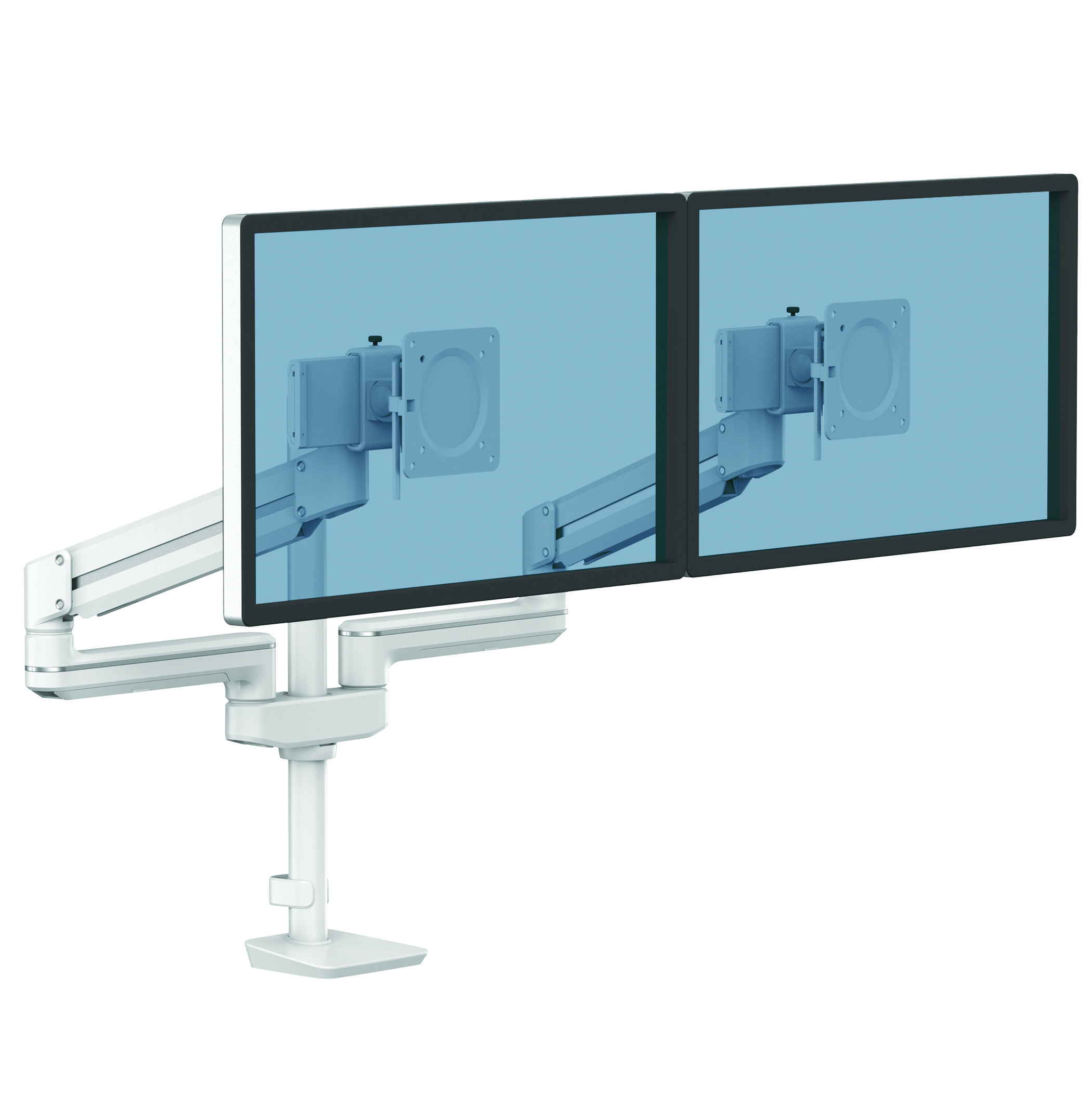 Tallo Modular™ Doppel Monitorarm 2FMS, weiß