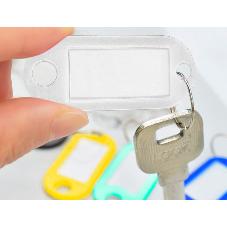 Schlüsselanhänger, Schlüsselanhänger-Tag, Leerer Anhänger, Metallschlüssel, Plastikanhänger