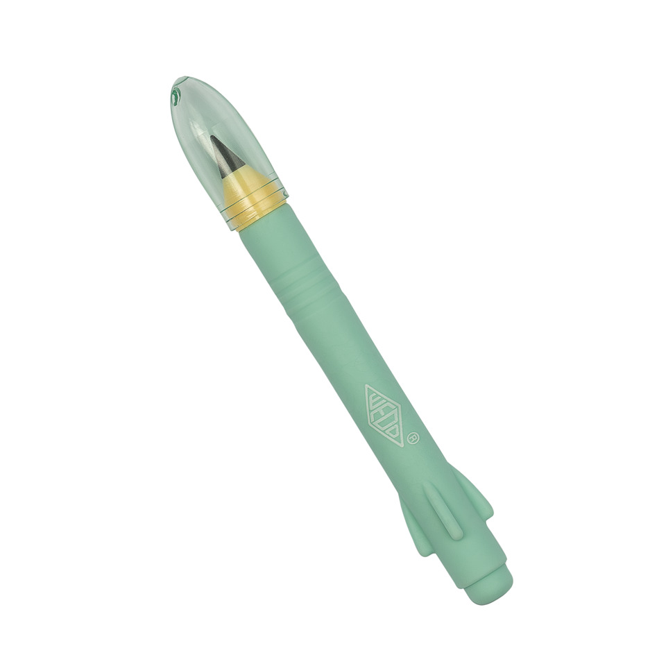 Kugelschreiber, Füllfederhalter, Mintgrün, Transparente Kappe, Gummi Griff