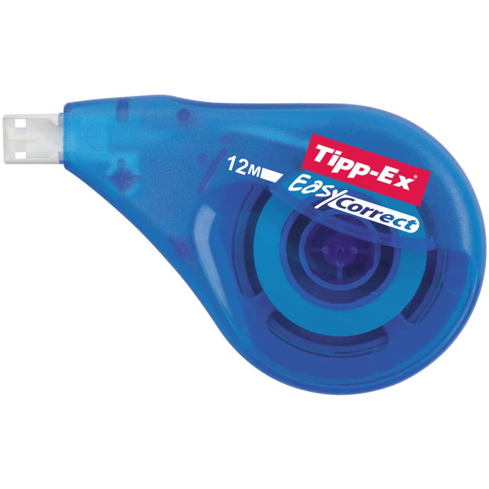 Tipp-Ex Korrekturspender, Korrekturband, Klebestation, Transparent blau, Korrekturwerkzeug