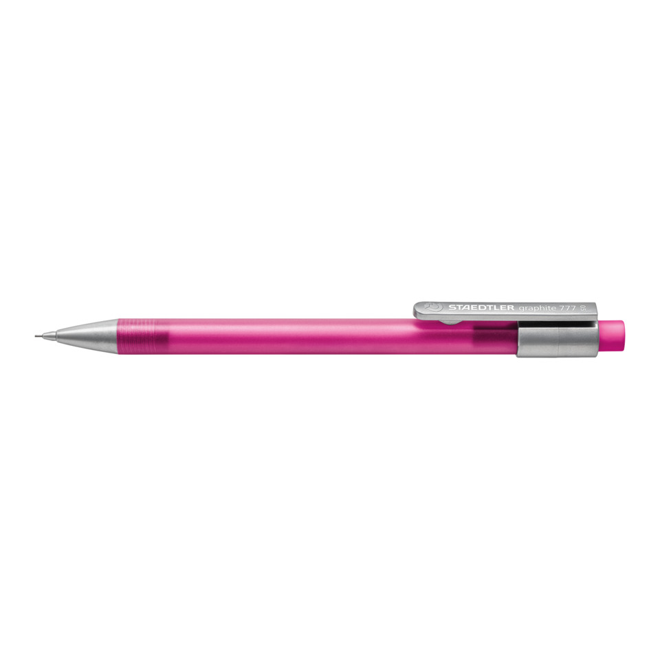 Kugelstift, Graphitstift, Bleistift, Pink, Kappe aus Metall