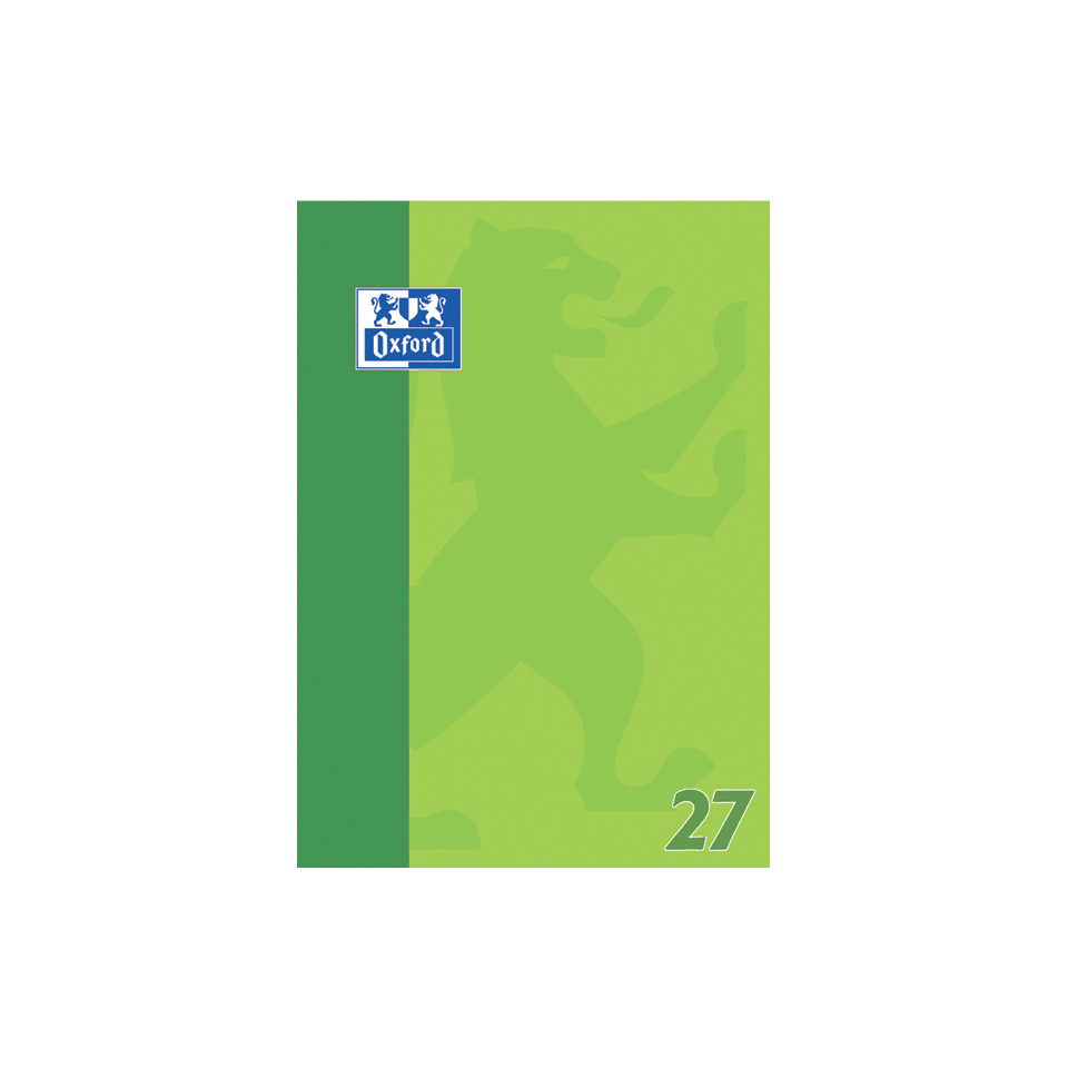 notebooks, college-ruled, green, Oxford, 27