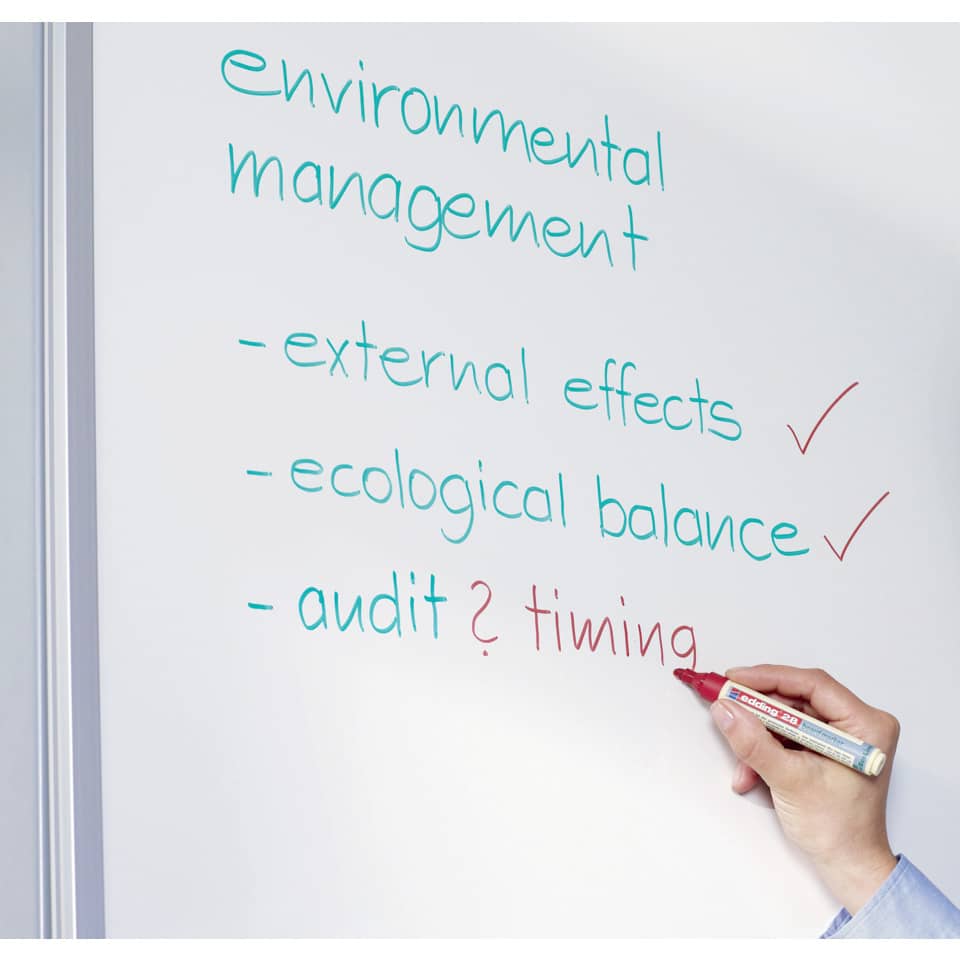environmental management, external effects, ecological balance, audit timing, whiteboard marker