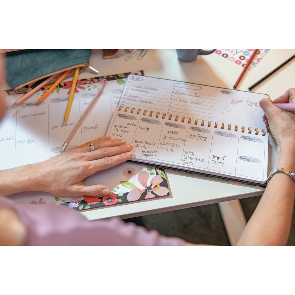 Planer, Planerseiten, Kalender, Notizbuch, Bürobedarf