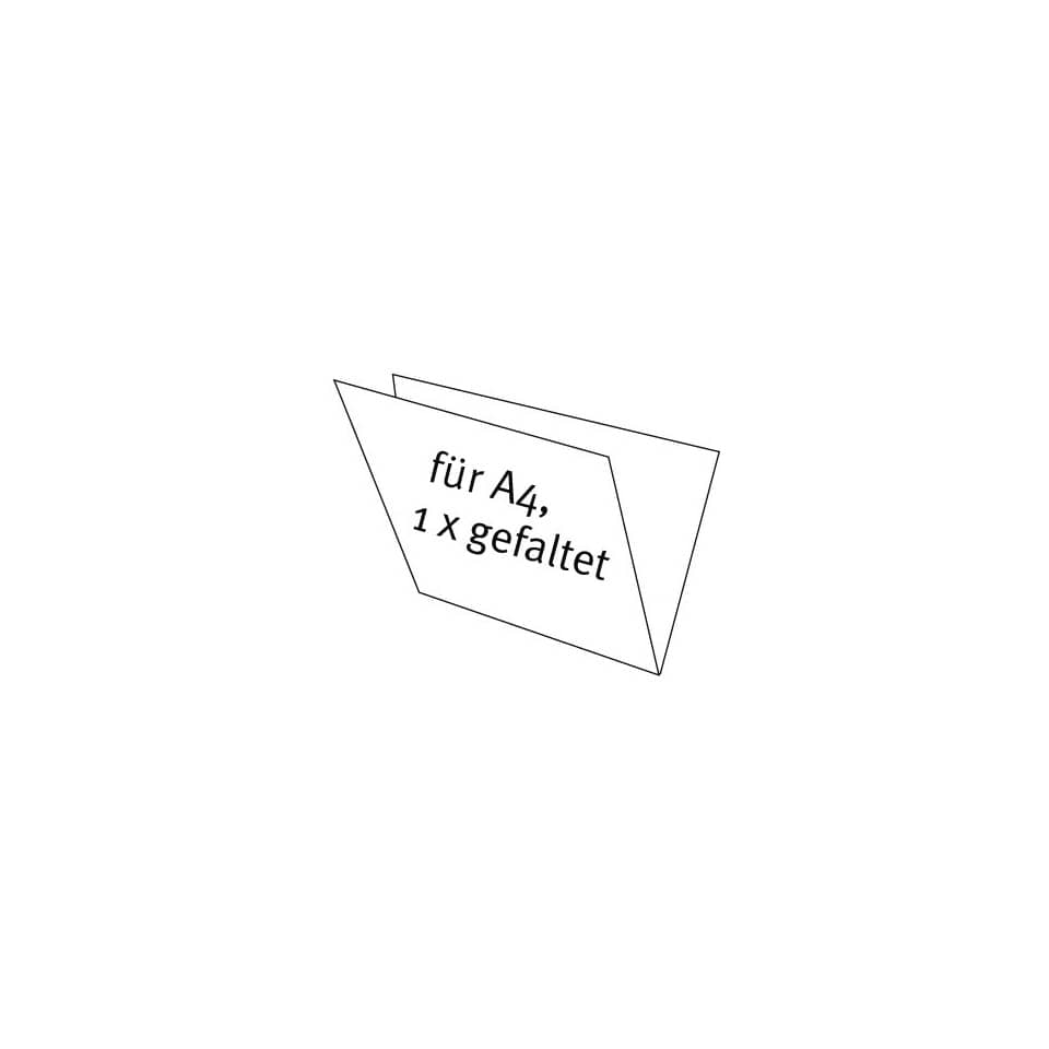A4, Faltbares Papier, Notizkarte, Papierkarte, Falzkarte