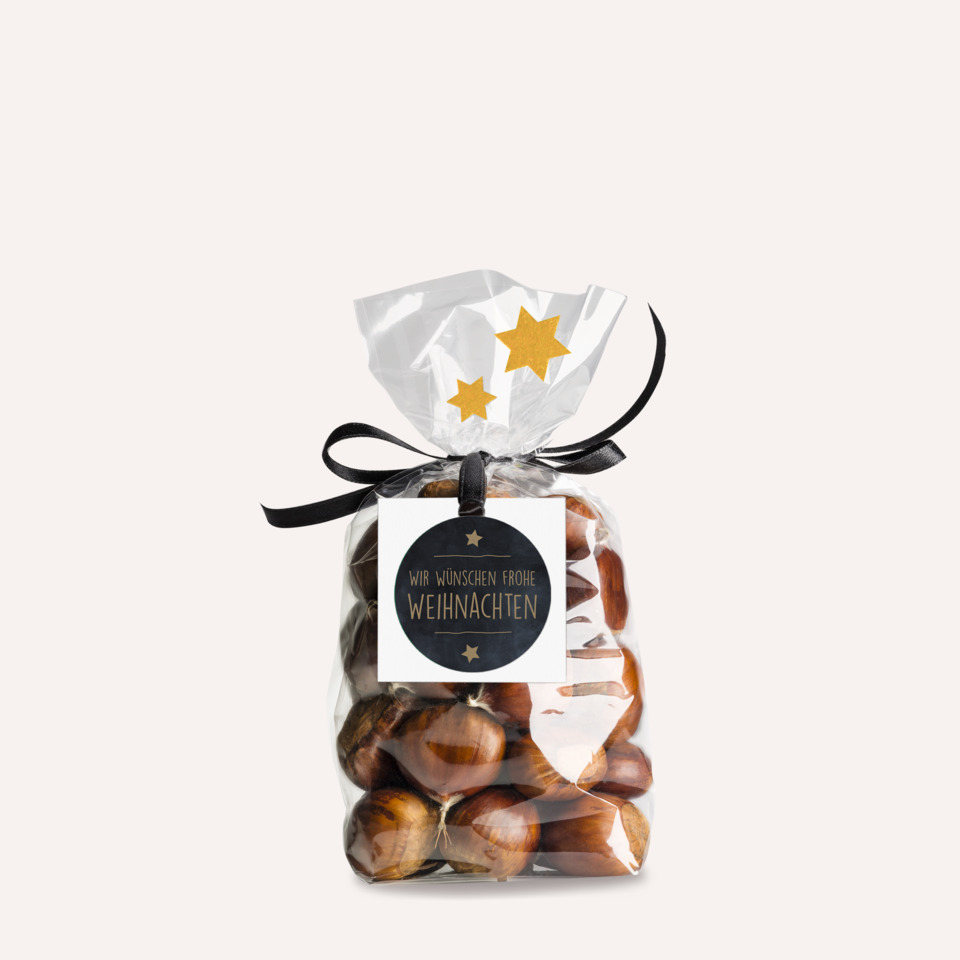 Weihnachtsnüsse, Nüsse, Geschenkverpackung, Bag mit Nüssen, Weiße Verpackung