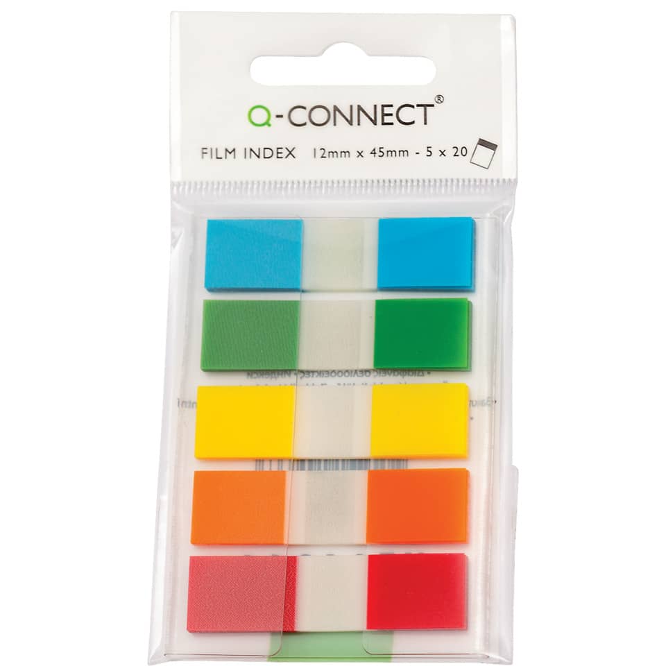 film index, color labels, color stickers, sticky notes, alphabet not needed