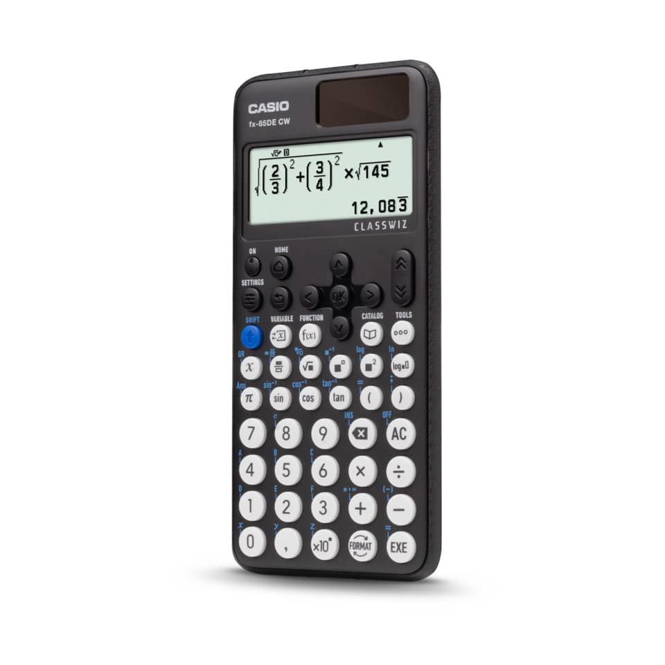Taschenrechner, Casio fx-85DE, Wissenschaftlicher Taschenrechner, Tastatur-Layout, Display