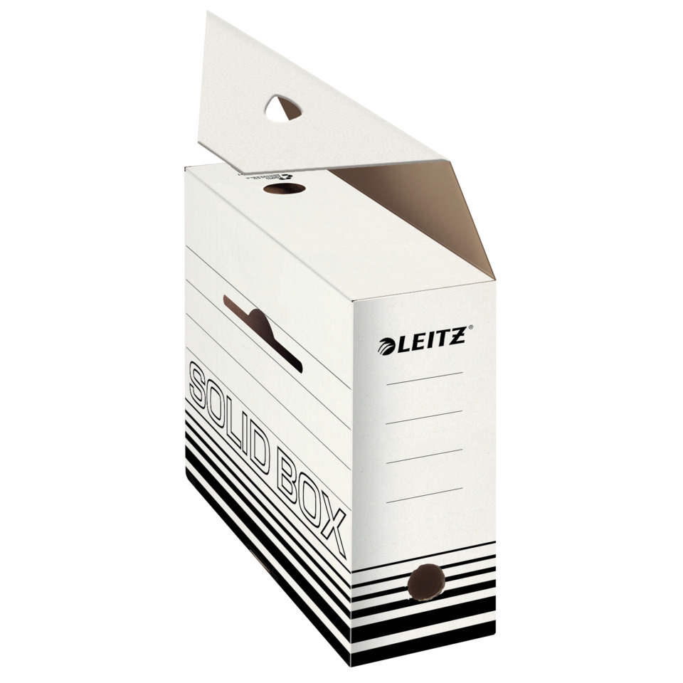 Kartonschachtel, Geschenkbox, weiße Box, gestreiftes Design, Leitz, solide Box