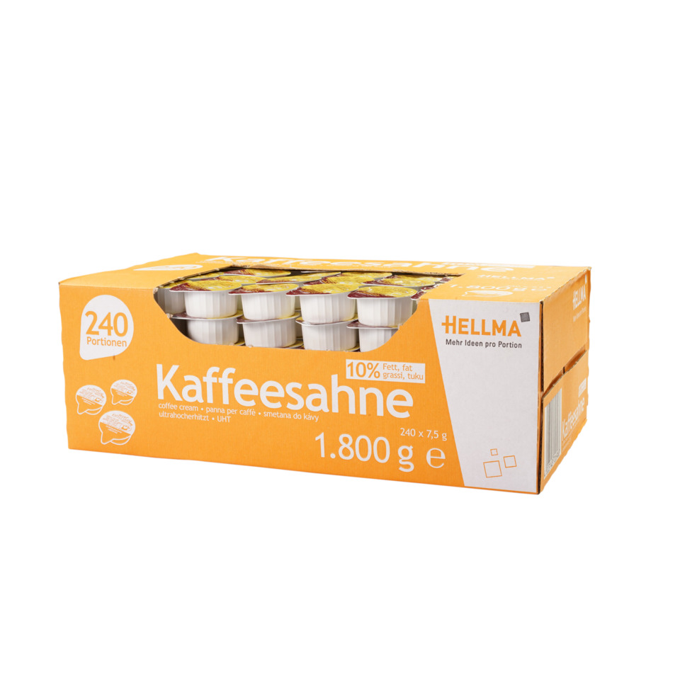 Kaffeesahne, Sahne, Kaffeecreme, UHT, 240 Portionen