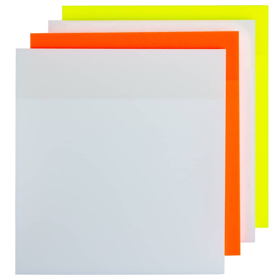 Neonpapier, Notizblock, Kunstpapier, Farbig, Transparent