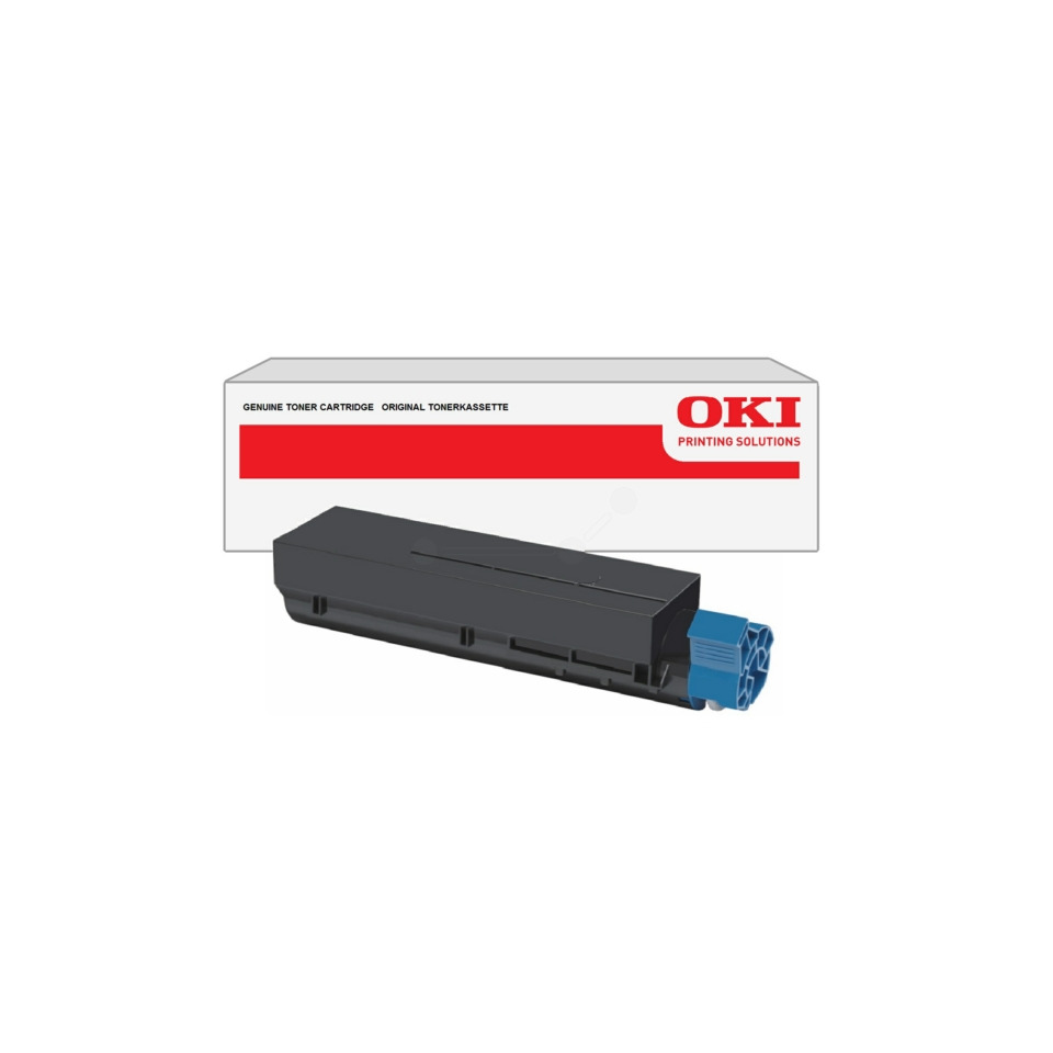 Toner Cartridge, OKI, Druckertoner, blauer Anschluss, schwarze Patrone
