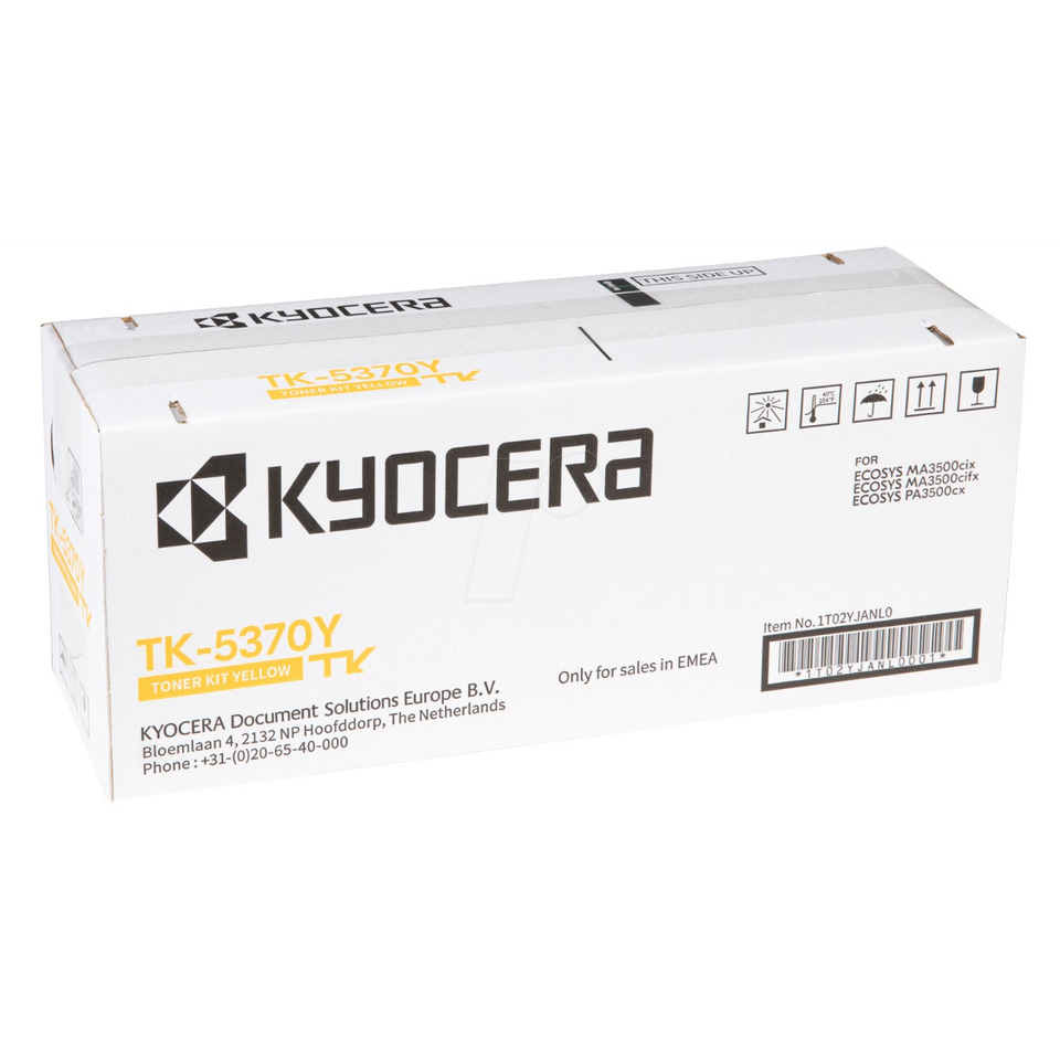 Toner, Toner Kit, Gelb, Kyocera, Box
