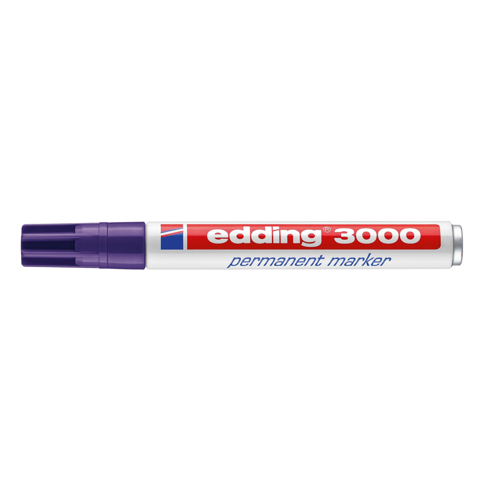 Permanentmarker, Marker, Edding 3000, Lila Kappe, Permanentmarker