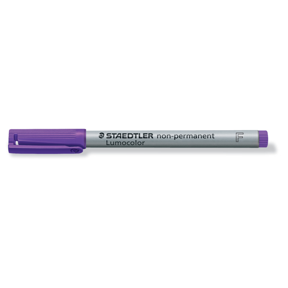 Marker, Permanent marker, Lumocolor, Purple, Kappenmarker