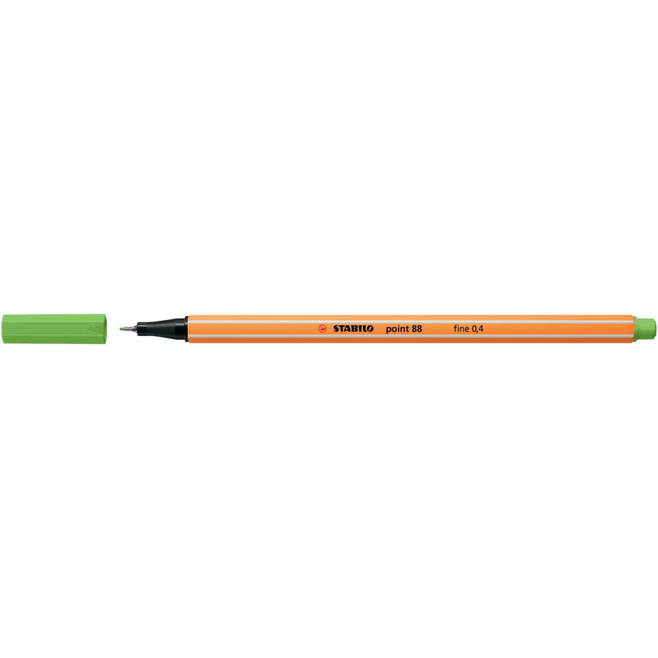 Marker, Permanent marker, Orange body, Feiner Punkt, 0,4 mm