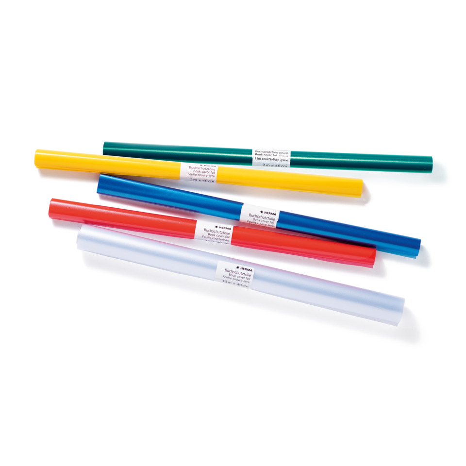 Buchfolie, Folienschutz, Farbensträhnen, Schutzfolie, Klebefolie